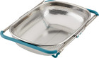 Rachael Ray Tools and Gadgets Over-The-Sink Colander/Strainer, 4.5 Quart, Stainl