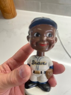 1960s bobbleheads/ nodder custom Milwaukee braves mini nodder