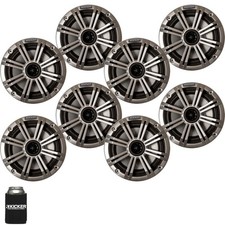 Kicker 6.5" Silver Marine Speakers QTY 8 4 pairs of OEM replacement speakers