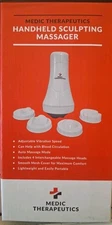 Medic Therapeutics Handheld Sculpting Massager w/ 4 Interchangeable Heads Black