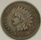 1883-P Indian Head Cent — photo from another recent sale