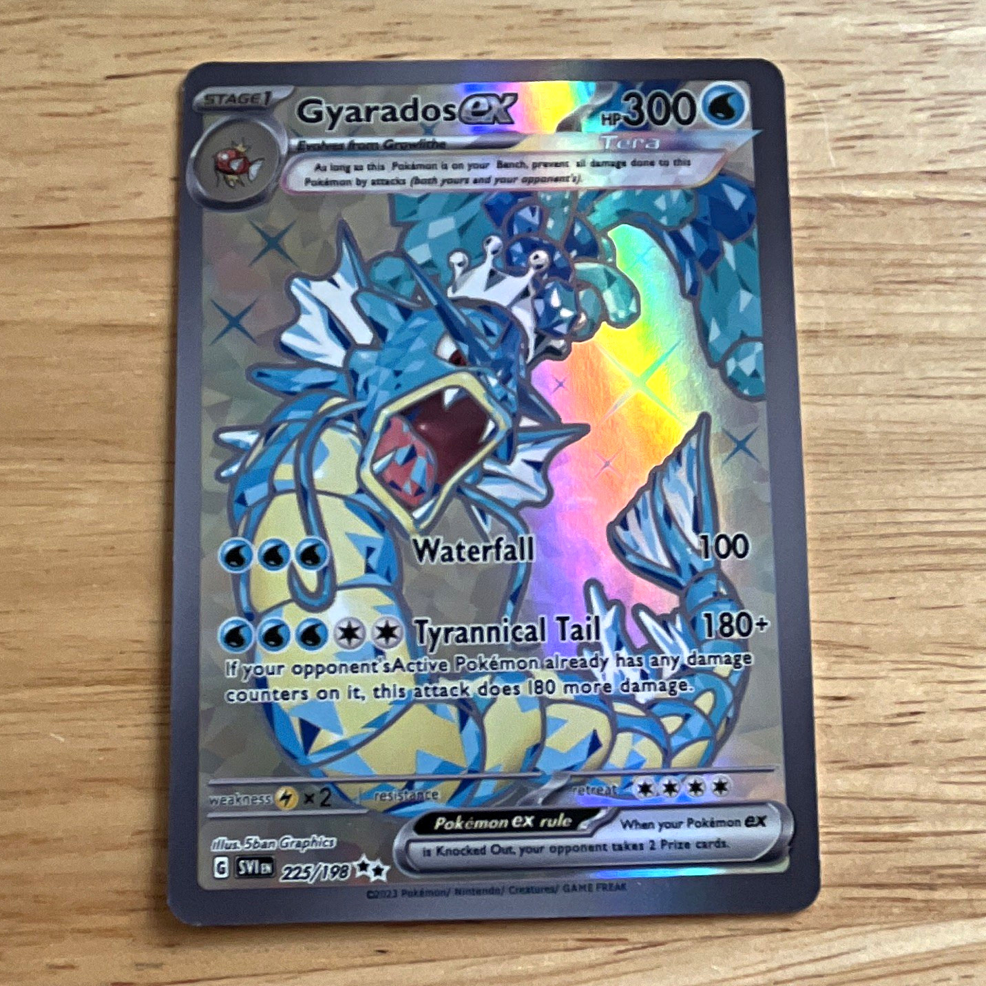 Pokémon TCG Gyarados ex 225/198 SV01 Ultra Rare Full Art Holo