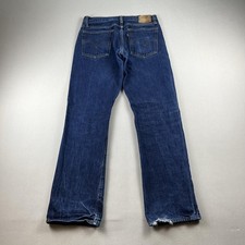 Vintage Levis 501 Selvedge Jeans Mens 30x30 Blue Denim Button Fly Redlines y2k