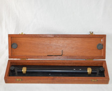 Vintage 12" W H Harling Parallel Rolling Rule Ruler w/Case Drafting Charting
