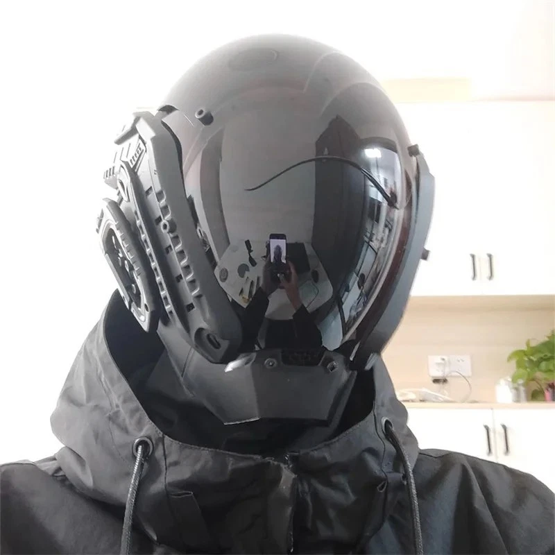 Cyber Punk Maske für Mann und Frauen Cosplay Krieger Masken Party Musik Festival - Bild 4 von 4