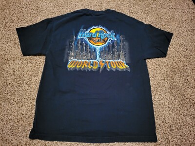 Vtg 2000 Y2K Hard Rock Cafe Phoenix T-Shirt Size Mens XL World Tour AC/DC Style