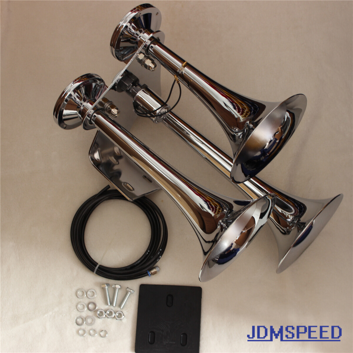 Train Air Horn 3T Biggest 152DB Truck triple Large Huge Super Loud Sound 12V/24V