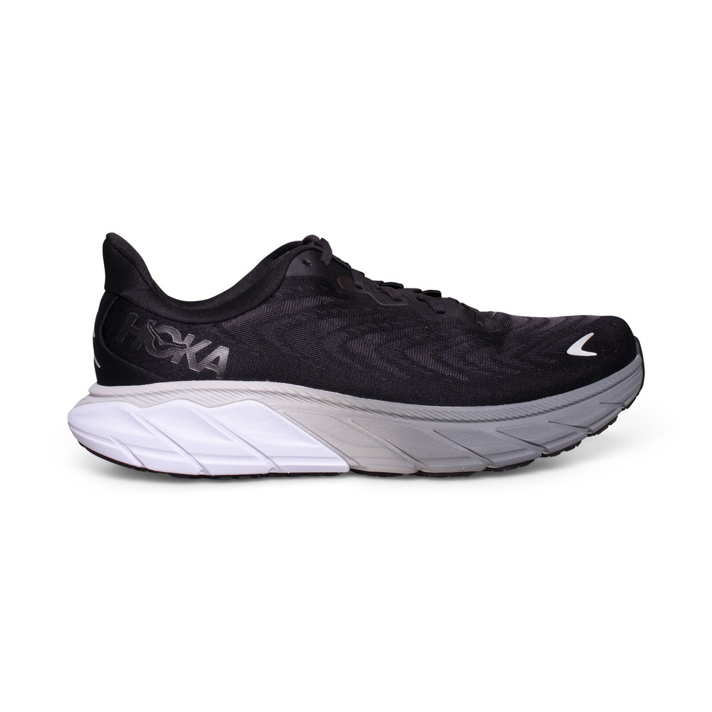 HOKA ONE ONE ARAHI 6 BLACK / WHITE MESH RUNNING SHOES MEN'S SIZE US 11.5 NEW