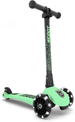 Scoot & Ride - Highwaykick 3 Children Adjustable Kiwi LED Standing Scooter