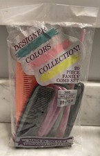 Vintage NEW Plastic Combs 20 Pack Cardinal Comb Assorted Colors Made In The USA