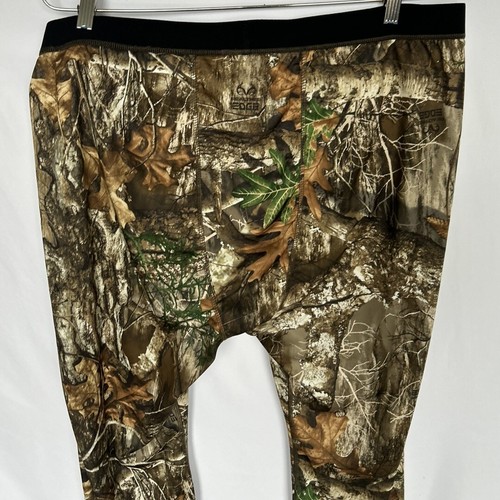 Lincoln Outfitters Mens Camo Hunting Base Layer Realtree Pants Leggings 3XL, 3X - Picture 9 of 10