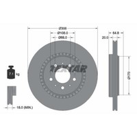 Textar 2X Bremsscheibe Hinten Ø308 Mm AußEnbelüFtet FüR Volvo XC90 I 275 D5 AWD