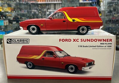 371005 FORD XC SUNDOWNER PANEL VAN RED FLAME 1:18 SCALE DIE CAST MODEL CAR