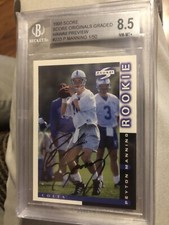 PEYTON MANNING 1998 SCORE RC HAWAII PREVIEW AUTOGRAPH AUTO BGS 8.5 Highest Grade