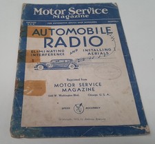 1935 MOTOR SERVICE Magazine USA - AUTOMOBILE RADIO