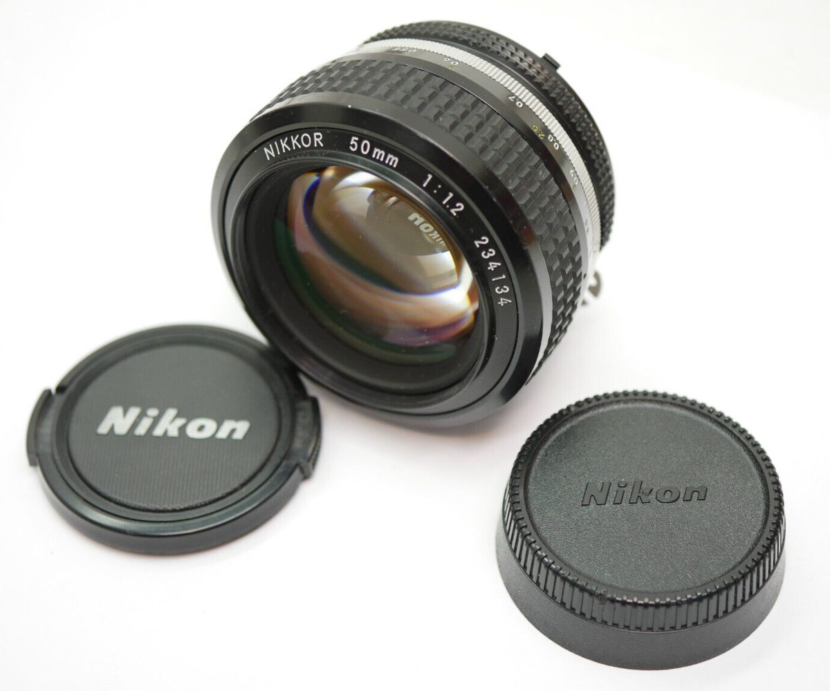 Vintage Nikon Nikkor 50mm F1.2 1:1.2 Lens AI (Not AI-S) MF