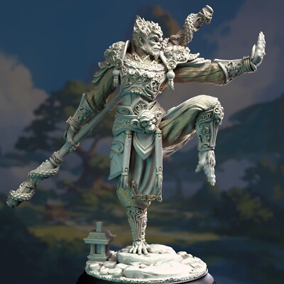 DM Stash Miniatures Monkey King Wukong Monk Rogue Fighter DnD D&D Fantasy RPG 3D