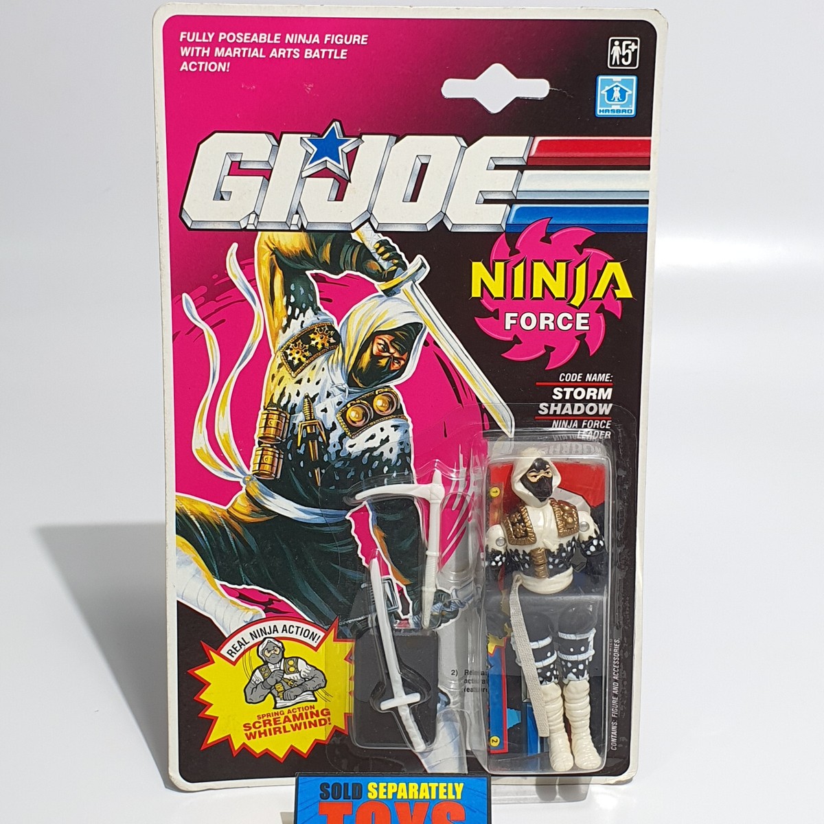 Vtg GI Joe STORM SHADOW UK Ninja Force Euro international MOC