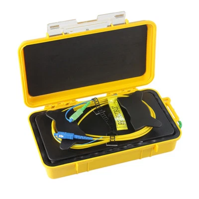 PRIMEDA-TELECOM Fiber Optic OTDR Launch Cable Box 1000m SM 1310/1550nm, FC SC/UPC APC