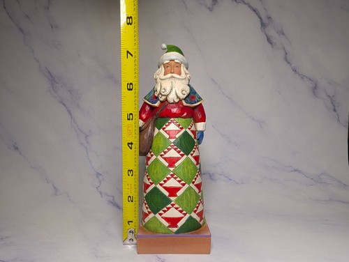 Jim Shore Santa Claus w/ Satchel Christmas Figure Heartland Holiday Message - Picture 6 of 6