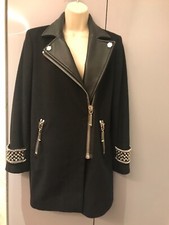 Women’s Philipp Plein Black Wool Coat Size S