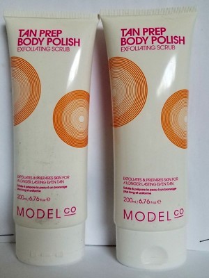 2 pk  Model Co Tan Prep Body Polish 200 ml Exfoliating Scrub for Body 6.76 oz