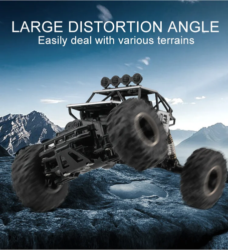 Large Remote Control Monster truck 4D RC With Led Lights Car Buggy Boys toy UK 1 - Picture 2 of 19