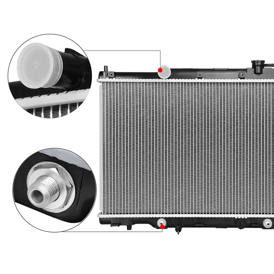 Radiador de aluminio para Honda CR-V 2003-2006 2002 2003 2004 2005 2006 Element 2,4 L Foto 4 de 4