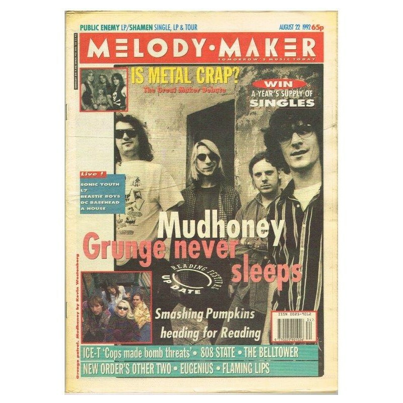 Melody Maker Magazine August 22 1992 npbox194 Mudhoney