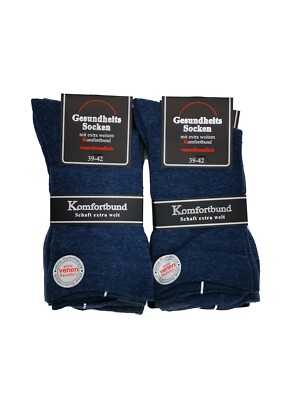  Gesundheitssocken extra weiter Bund venenfreundlich nicht einschneidend 6 Paar