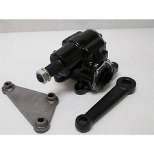 Vega Steering Box with Pitman Arm + Mounting Bracket + Bonus U-Joint v8 Pickup