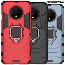 For OnePlus 7T 7 Pro 6T Case Caseswill Rugged Hybrid Armor Ring Stand Hard Cover