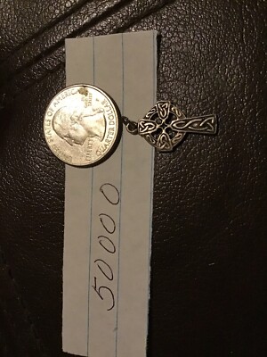 VINTAGE STERLING SILVER **CELTIC CROSS PENDANT CHARM | eBay