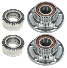 Timken Front & Rear Wheel Bearing and Hub Assemblies Kit For VW Golf FWD 1999