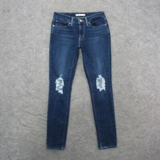 Levi's 711 Jeans Women's 27 Blue Dark Wash Skinny Jeans