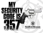 Smith and Wesson Guns and Ammunition 12.5x16 Metal Sign Licensed USA