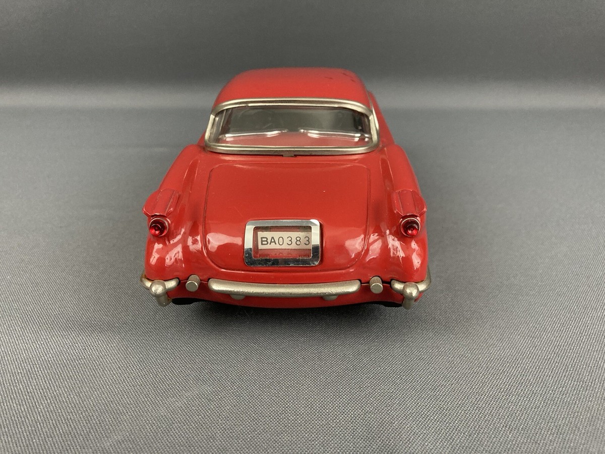 Vintage Fifties 50's 1953 Corvette Tin Friction 1/18 Scale