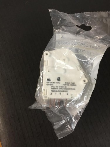 OEM Whirlpool Refrigerator Defrost Timer 67001036 - Picture 3 of 3