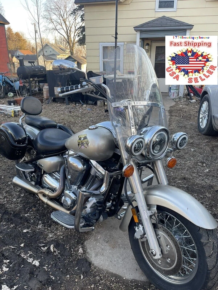 PROTECTOR MOTOR 1.5" BARRA DE CHOQUE CARRETERA YAMAHA ROADSTAR XV1600 XV XV1700 SILVERADO Foto 4 de 4