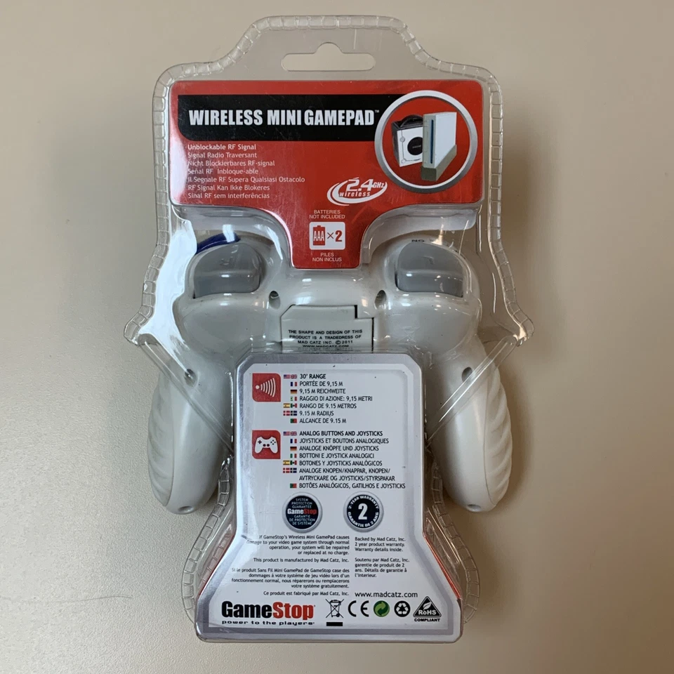 Nintendo GameCube Wii Mad Catz Micro Controller Wireless 2.4ghz Gamepad - New - Image 2 of 4