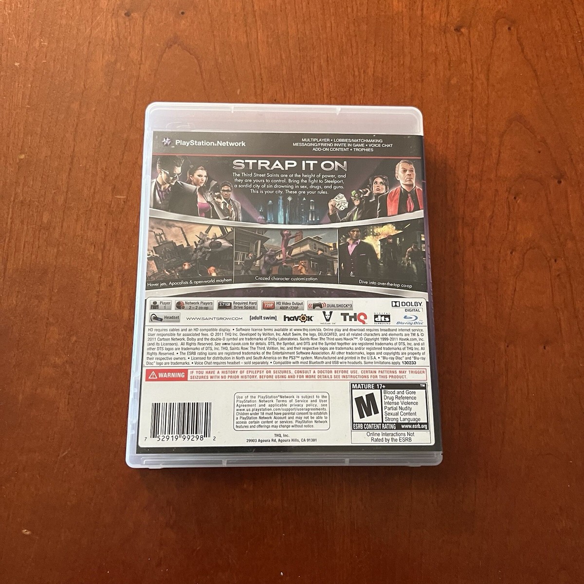 Saints Row: The Third (Sony PlayStation, 2011 PS3) CIB Complete In