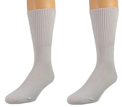 Sierra Socks Men's Combed Cotton Socks with Reinforced Toe, Dressy or Casual