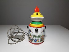 DDR Rauchverzehrer Porzellan 70er Lampe Tischlampe Leuchte