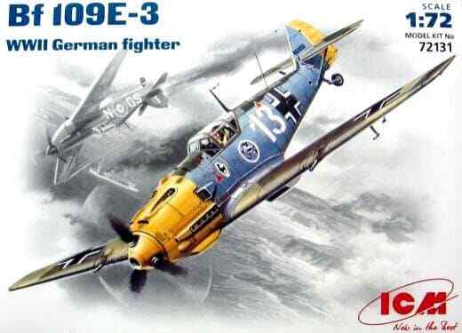 ICM 72131 1:72nd scale Messerschmitt Bf 109E-3 WWII German Fighter