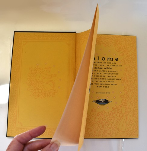 1945 First Edition: Salome by Oscar Wilde - Uncut Pages - Valenti Angelo Illus. - 第 3/12 張圖片