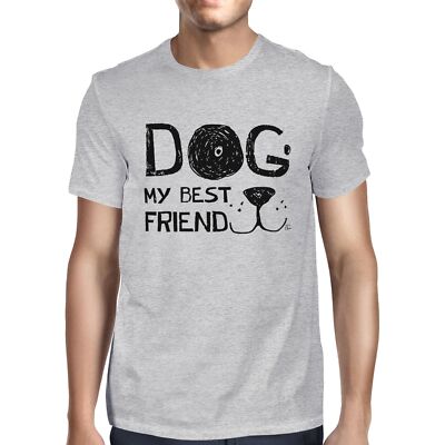 1Tee Herren T-Shirt Smiling Dog, My Best Friend