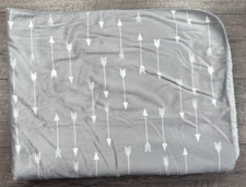 Circo Gray Minky Sherpa Gray Arrow Baby Blanket