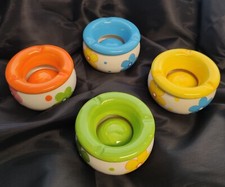 kleine Keramik-Windaschenbecher, B 7,5 cm x H 4,5 cm, bequemes Händling, NEU