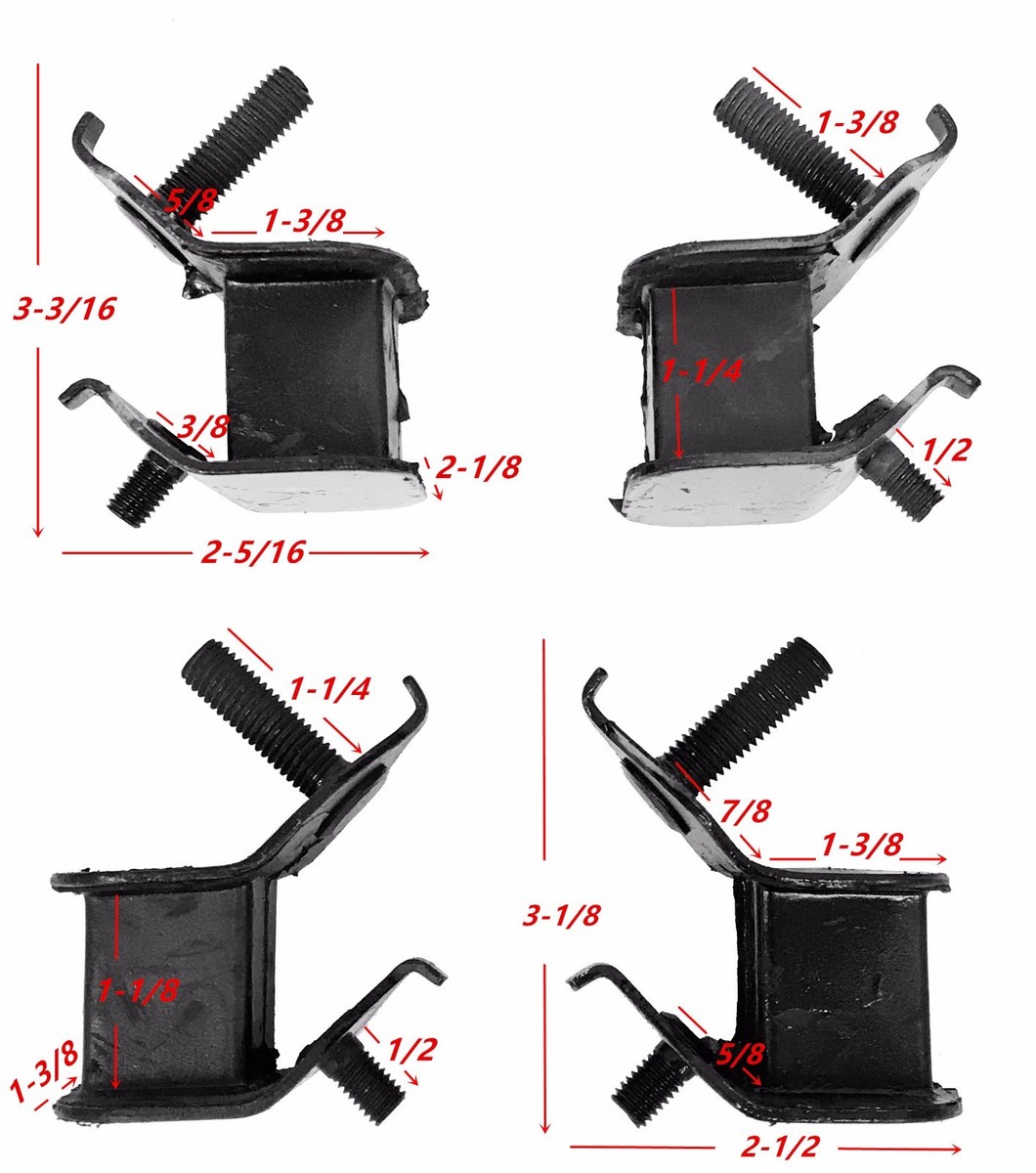 2 Thick 2 Thin Anti Vibration Rubber Motor Mounts for 11HP 13HP