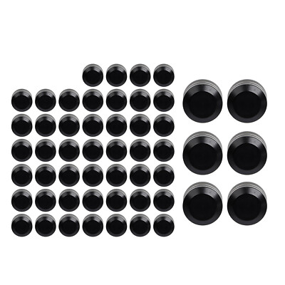 Black Engine Topper Bolt Caps For Harley Dyna 00-17 Low Rider